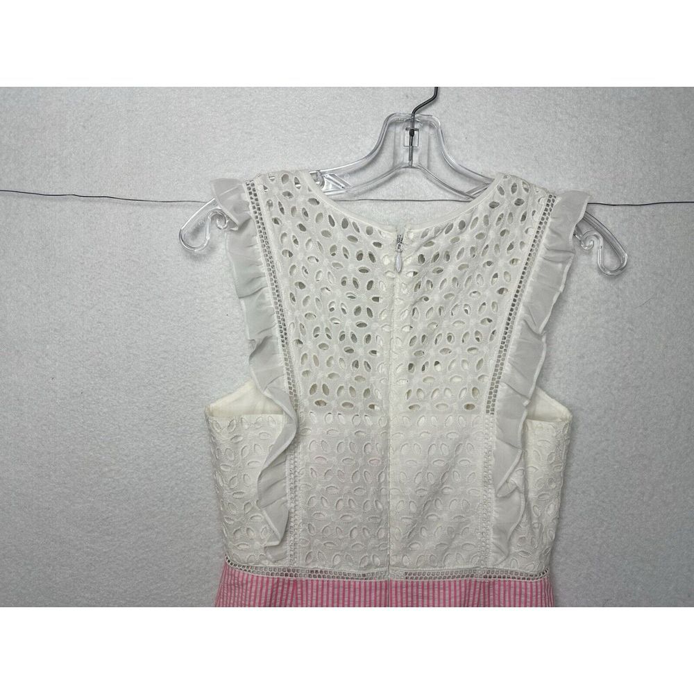 Lilly Pulitzer Maya‎ Shift Dress White & Pink Seersucker Size 0 NEW - Picture 5 of 12